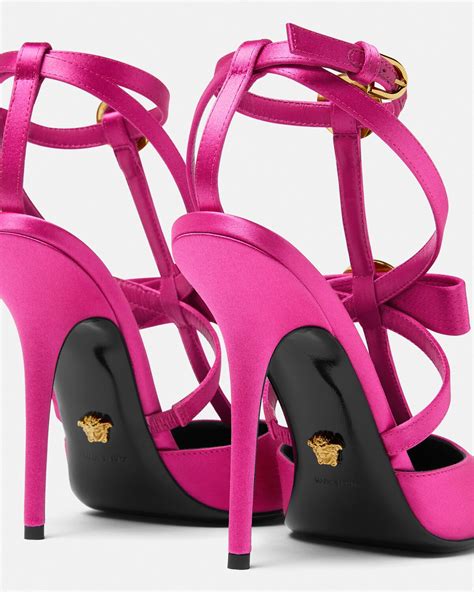 mytheresa versace shoes|Versace pink shoes.